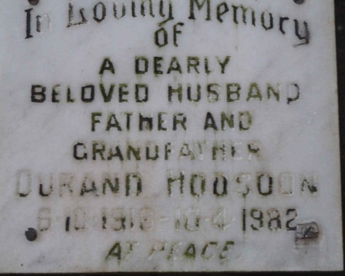 HODSOON Durand 1916-1982