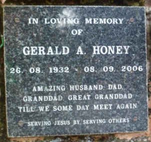 HONEY Gerald A. 1932-2006