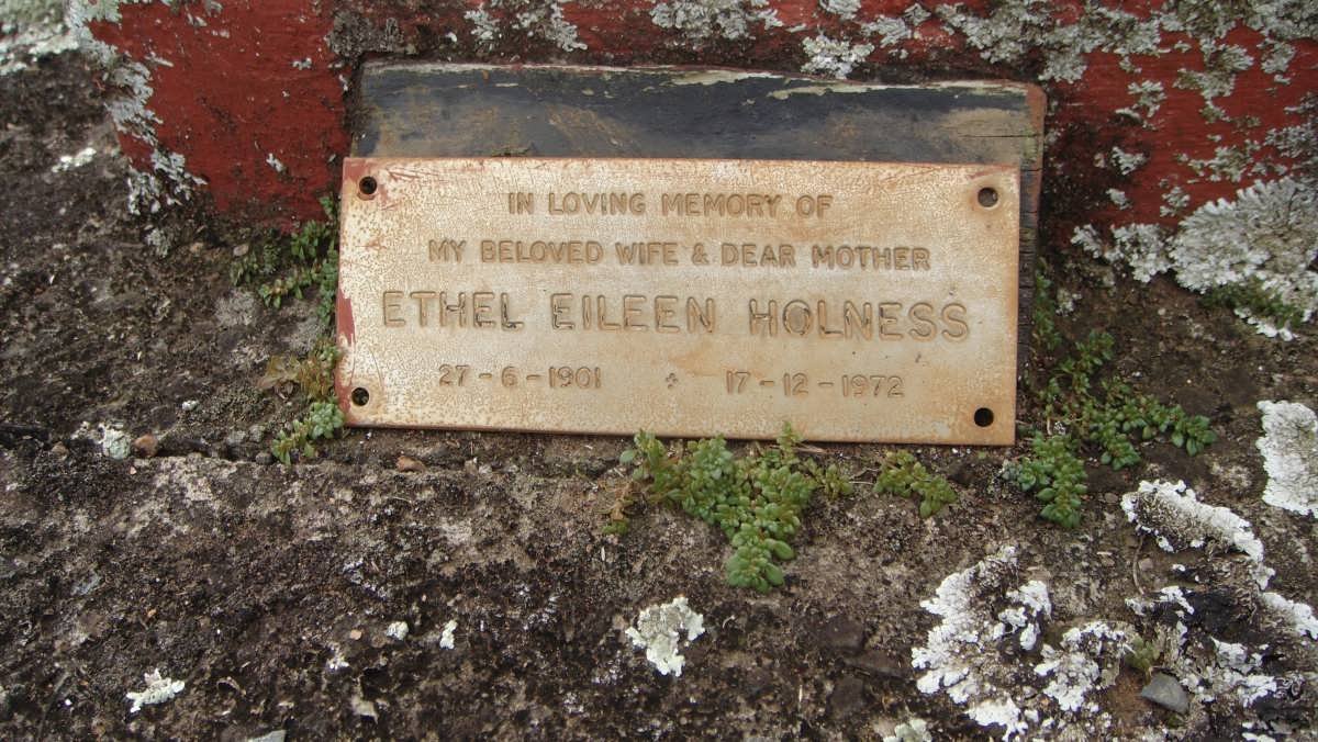 HOLNESS Ethel Eileen 1901-1972