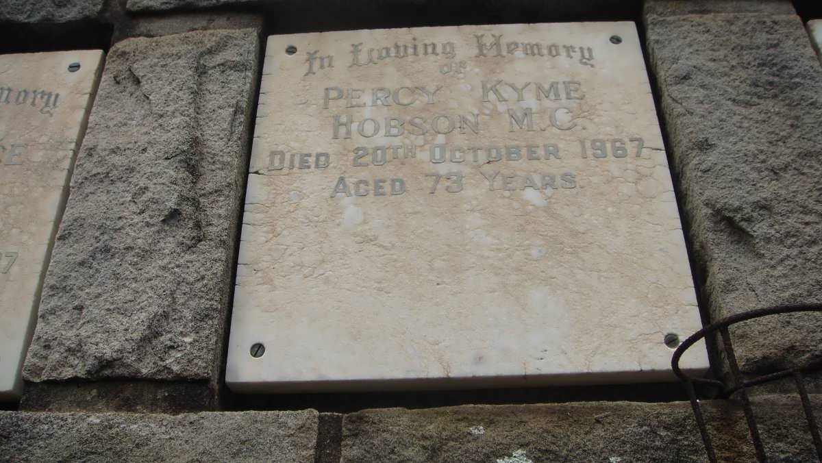 HOBSON Percy Kyme -1967