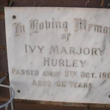 HURLEY Ivy Marjory -1968