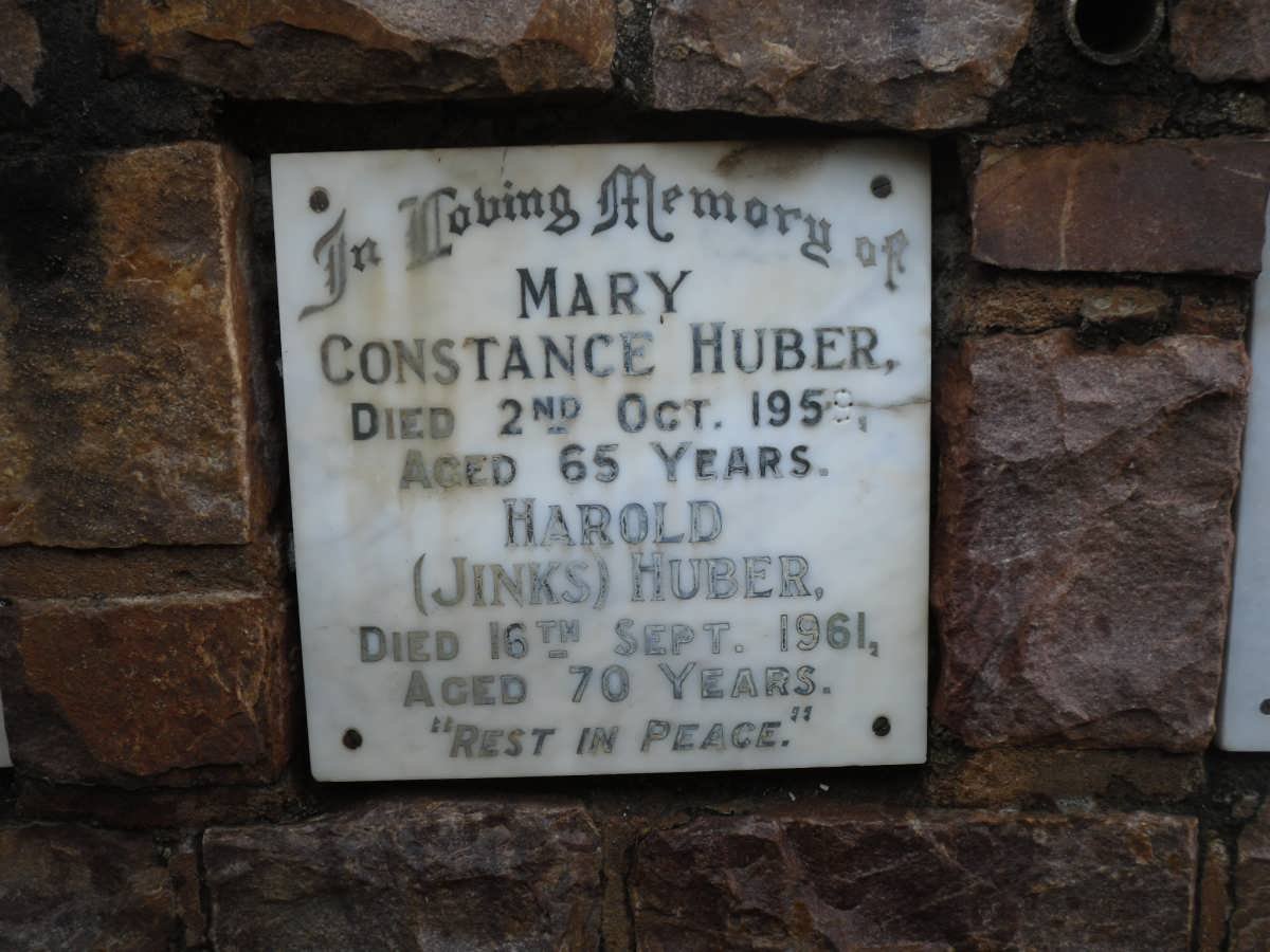 HUBER Harold -1961 &amp; Mary Constance -1959