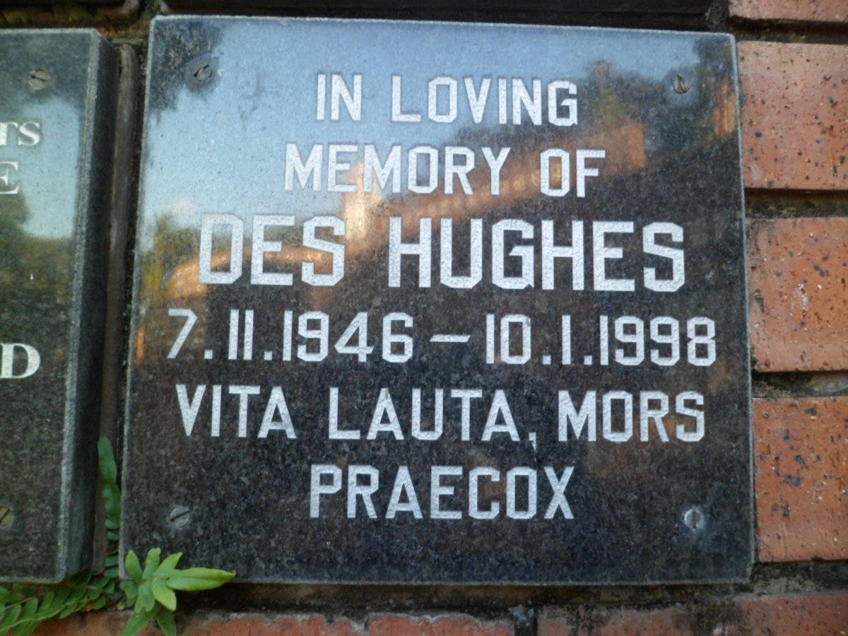 HUGHES Des 1946-1998