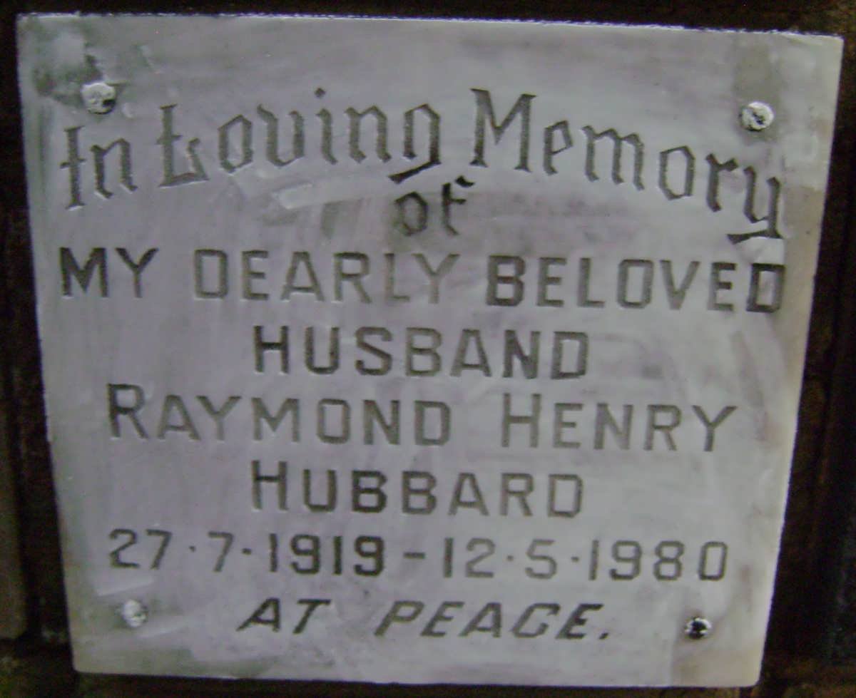 HUBBARD Raymond Henry 1919-1980