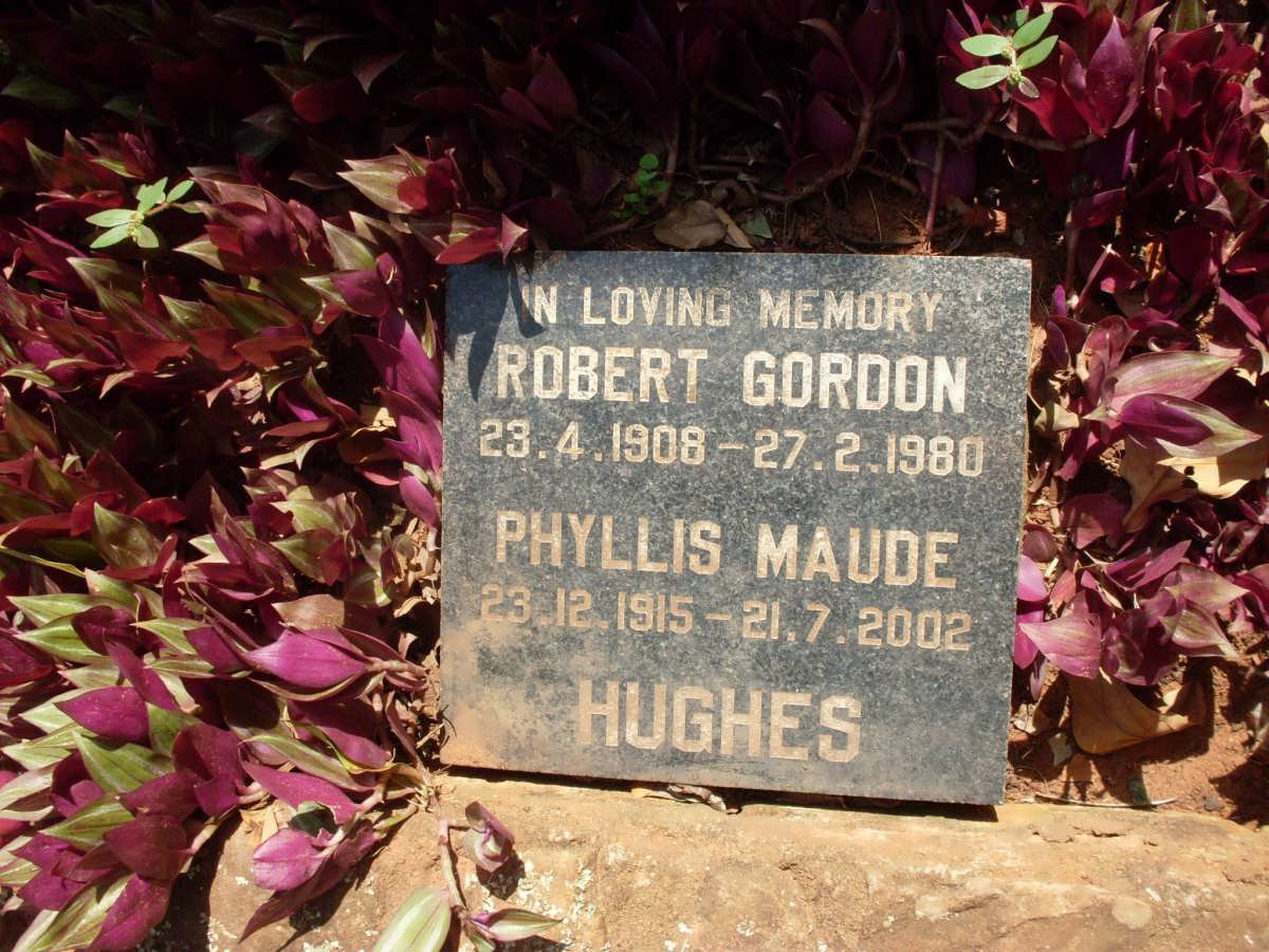 HUGHES Robert Gordon 1908-1980 &amp; Phyllis Maude 1915-2002