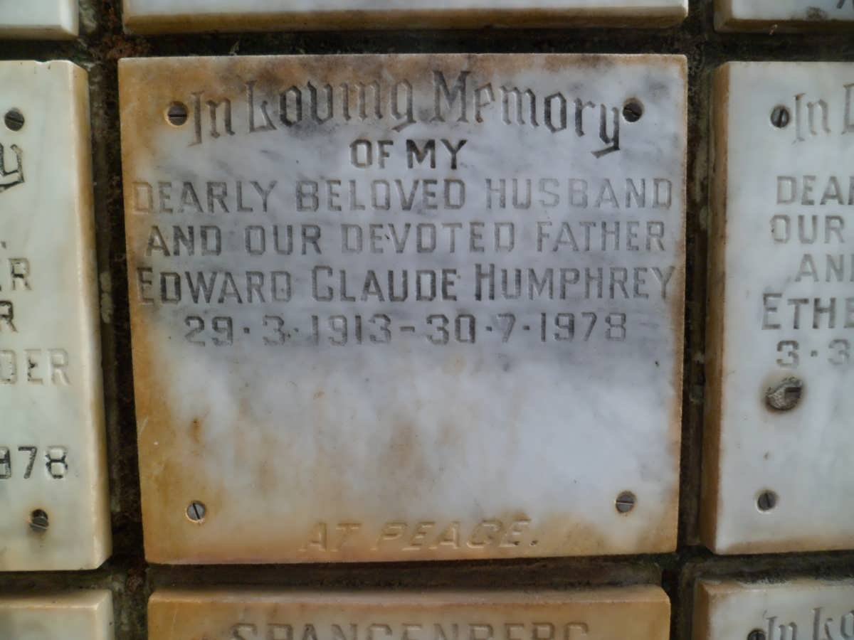 HUMPHREY Edward Claude 1913-1978