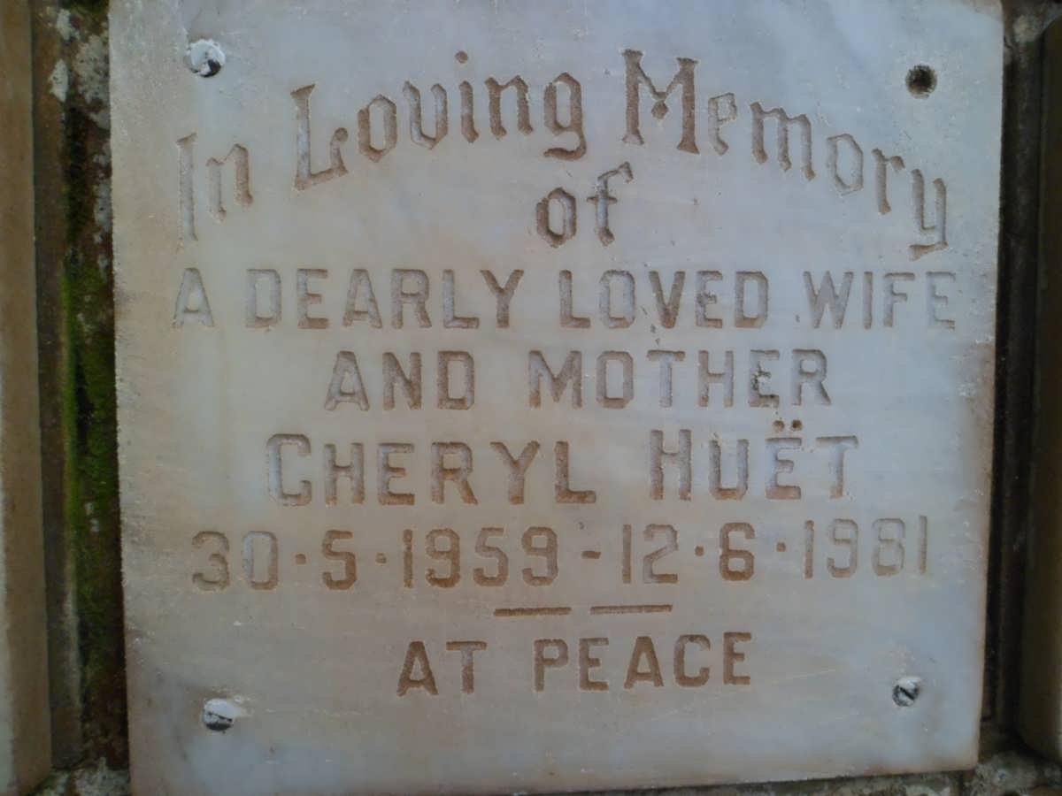 HUET Cheryl 1959-1981