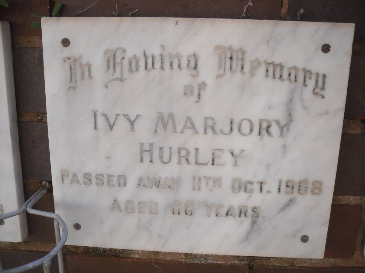 HURLEY Ivy Marjory -1968