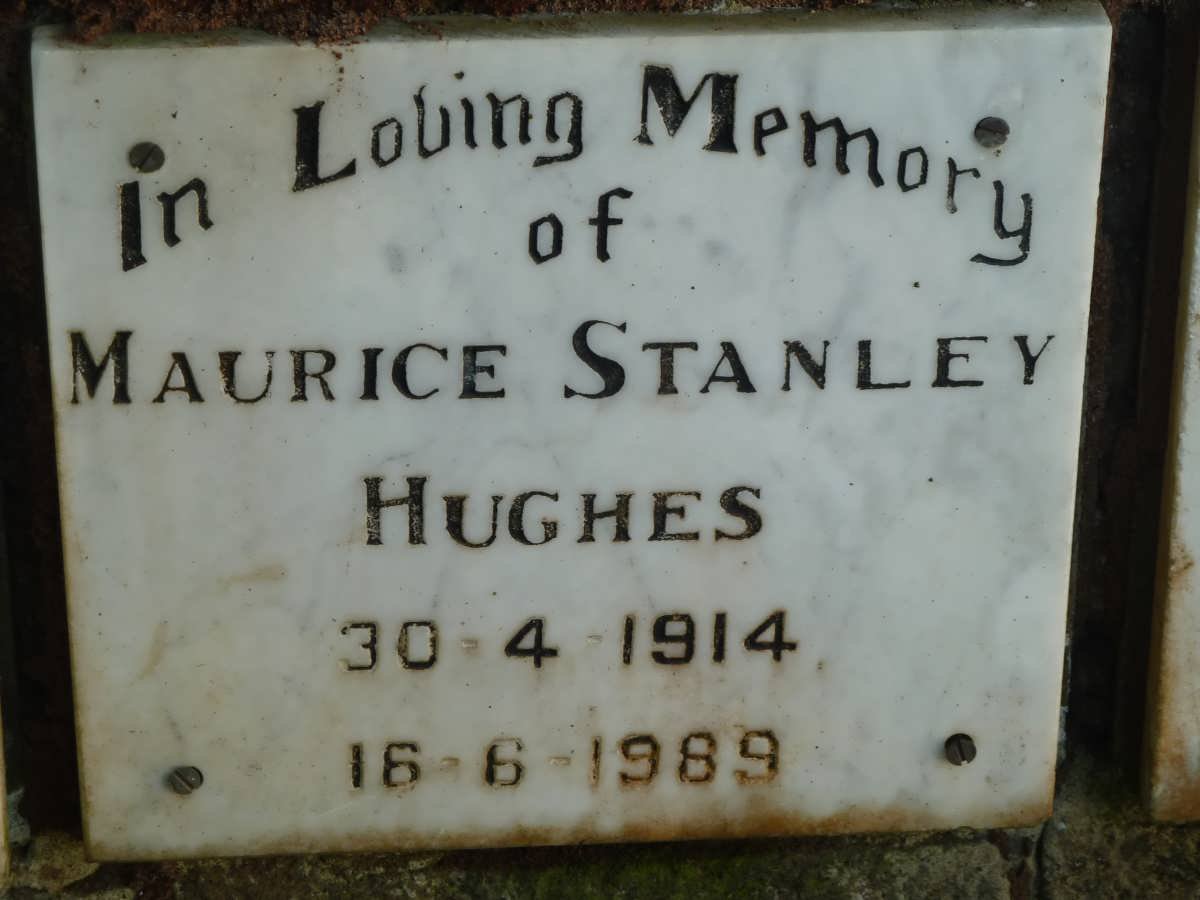 HUGHES Maurice Stanley 1914-1989