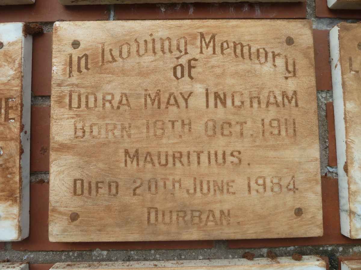 INGRAM Dora May 1911-1984
