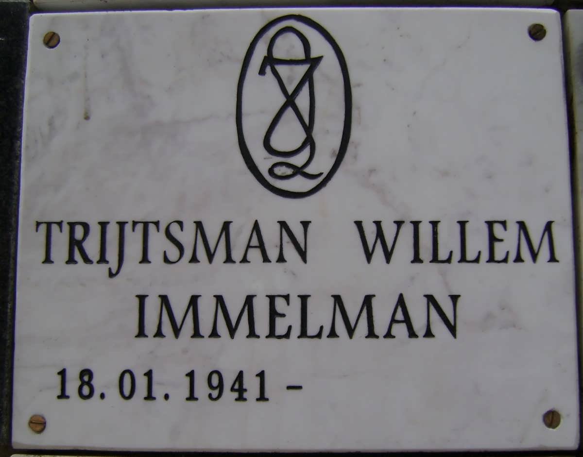 IMMELMAN Trijtsman Willem 1941-