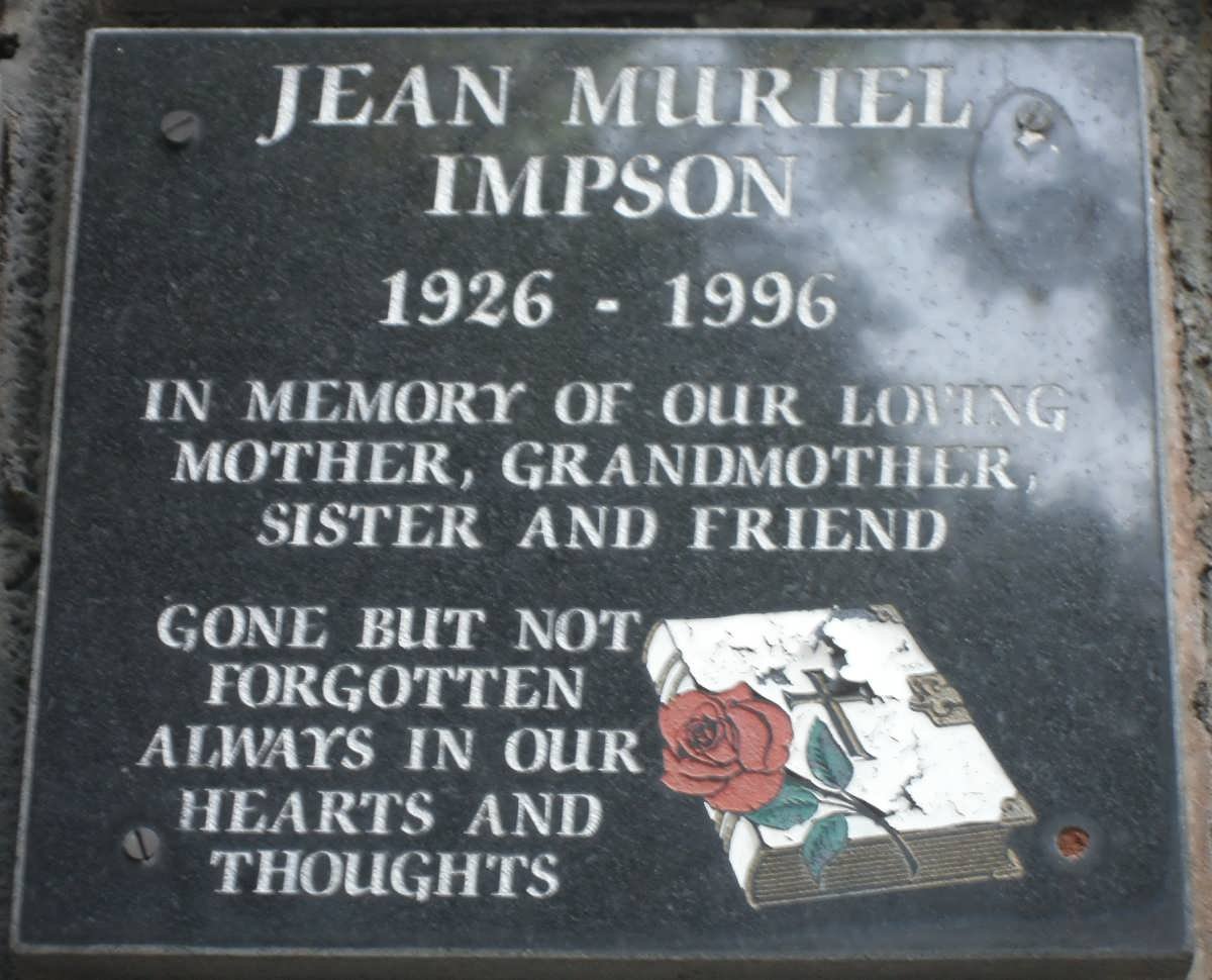 IMPSON Jean Muriel 1926-1996