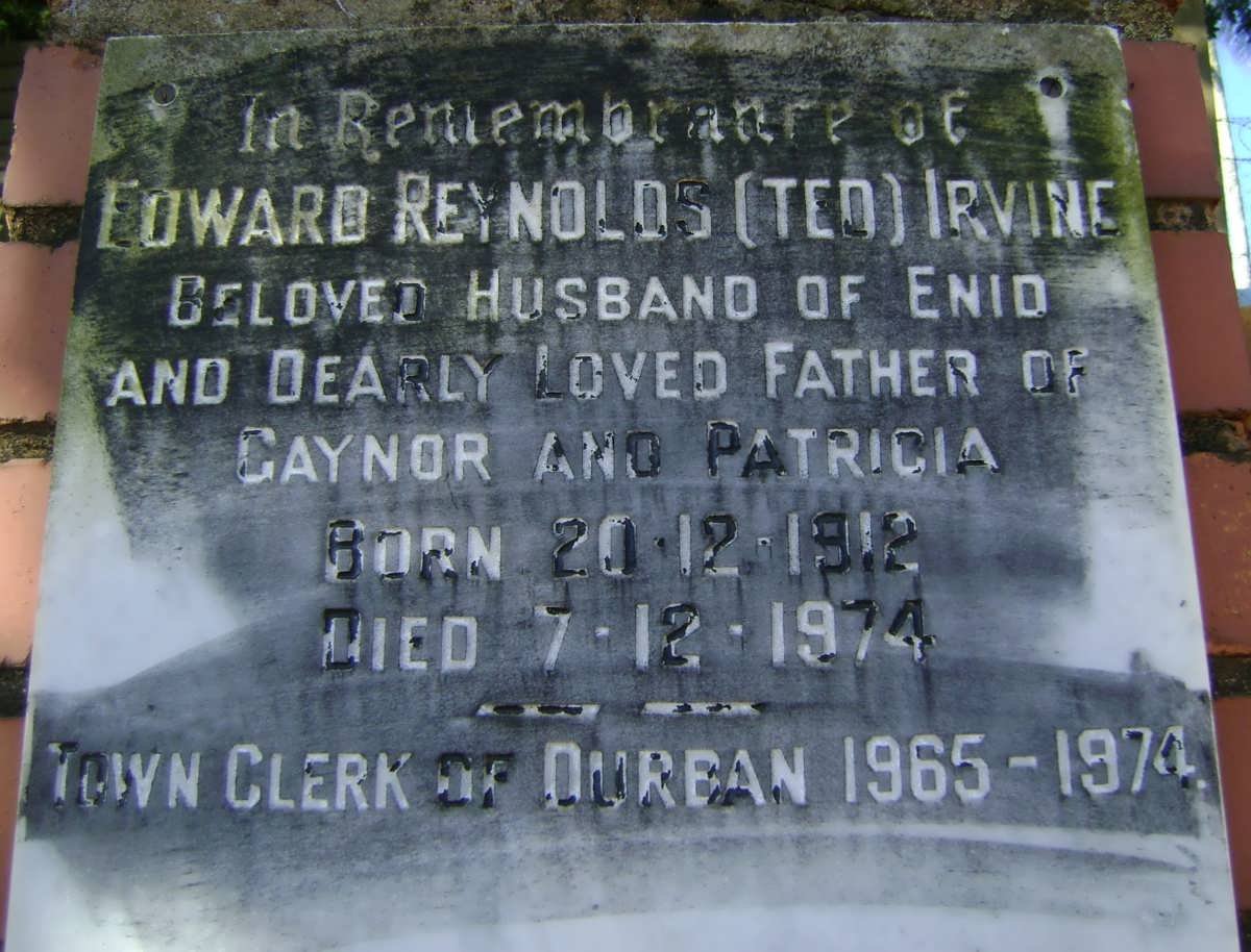 IRVINE Edward Reynolds 1912-1974