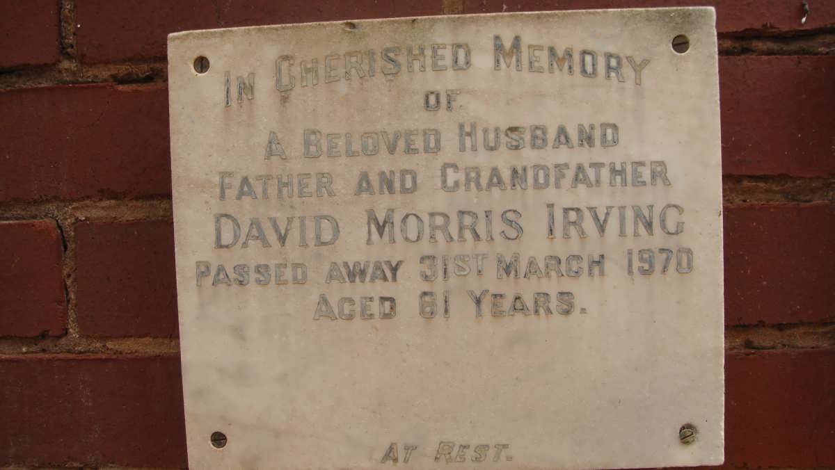 IRVING David Morris -1970