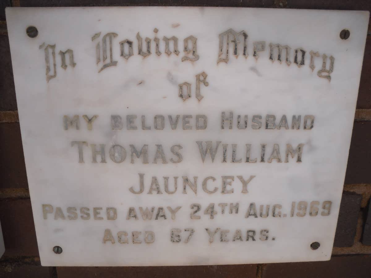 JAUNCEY Thomas William -1969