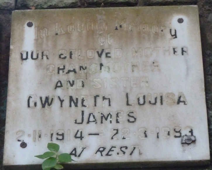 JAMES Gwyneth Louisa 1914-1983