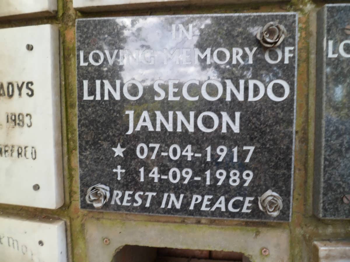 JANNON Lino Secondo 1917-1989