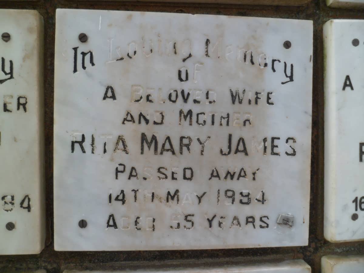JAMES Rita Mary -1984