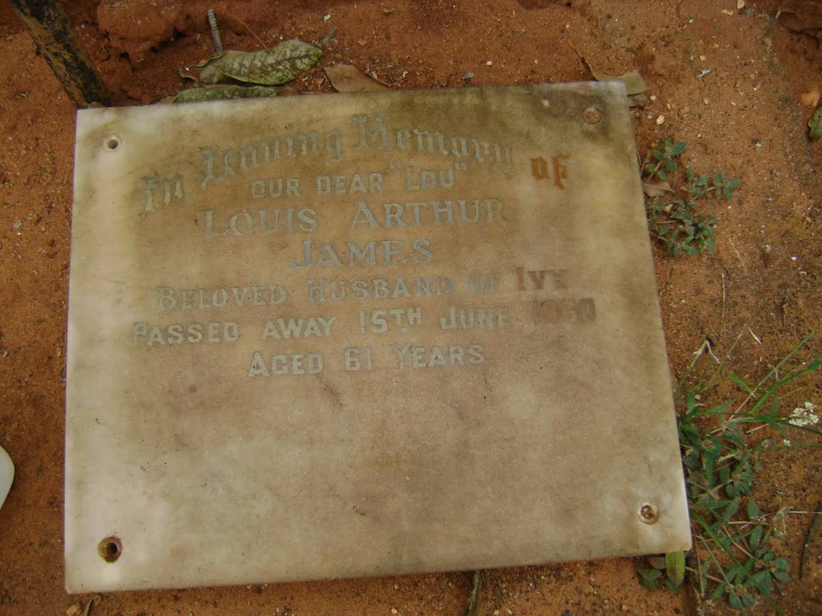 JAMES Louis Arthur -1960