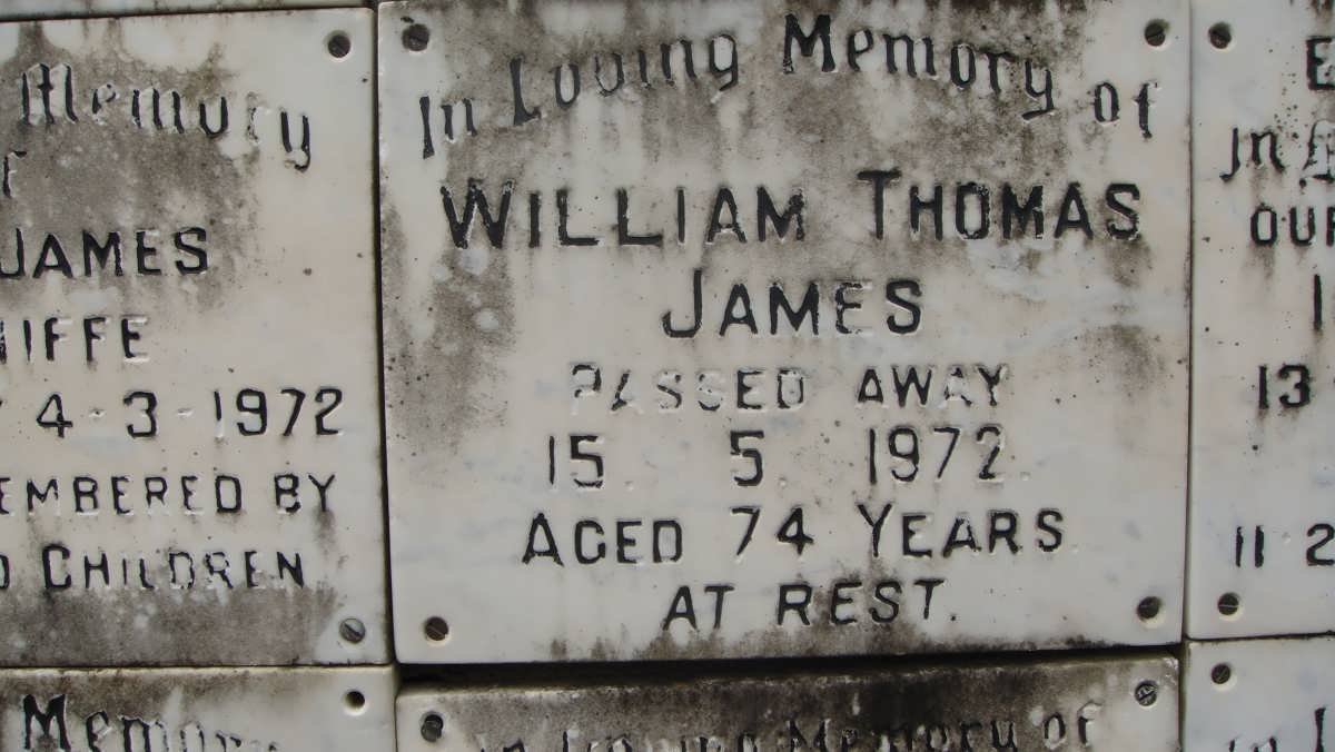 JAMES William Thomas -1972