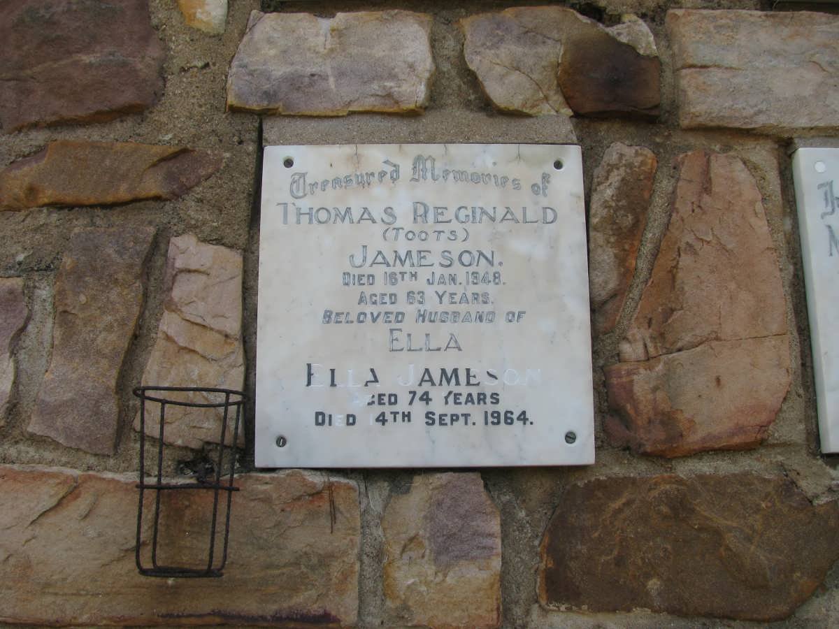 JAMESON Thomas Reginald -1949 &amp; Ella -1964