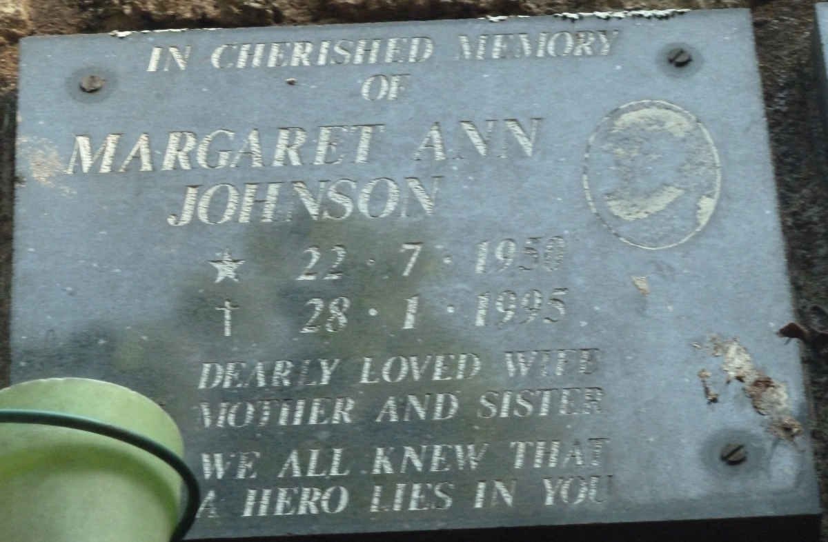 JOHNSON Margaret Ann 1950-1995