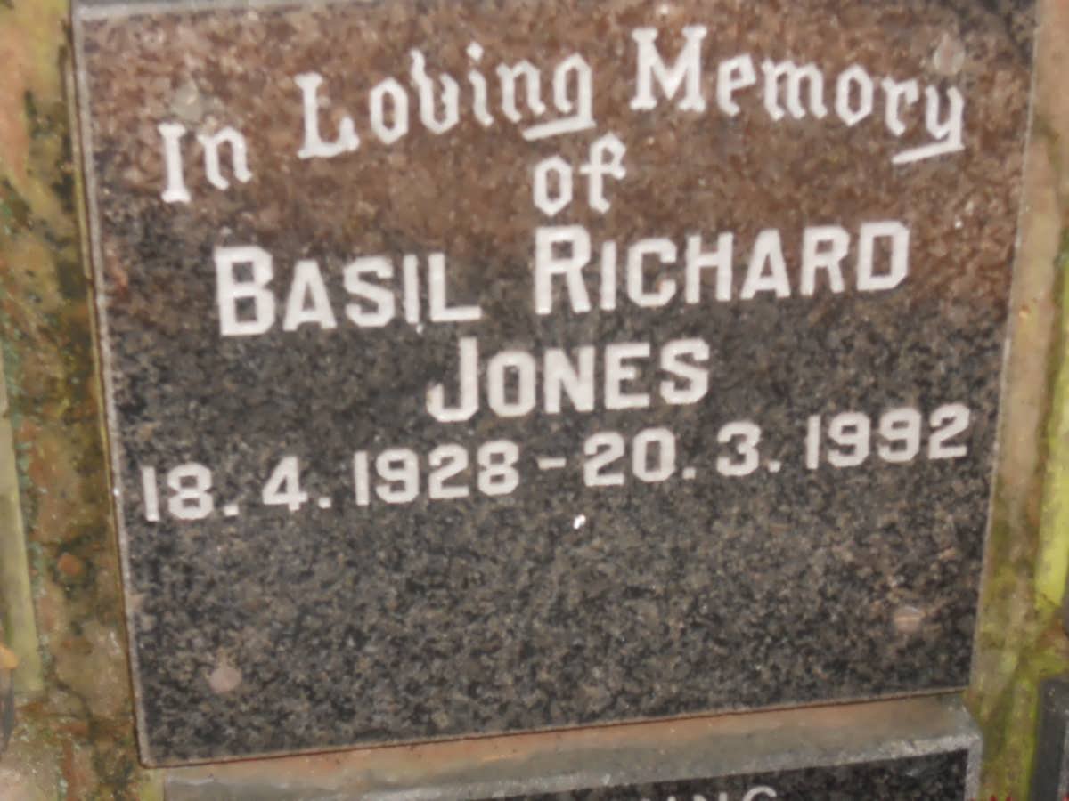 JONES Basil Richard 1928-1992