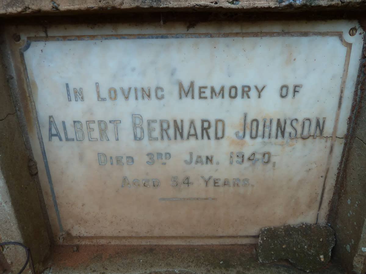 JOHNSON Albert Bernard -1940
