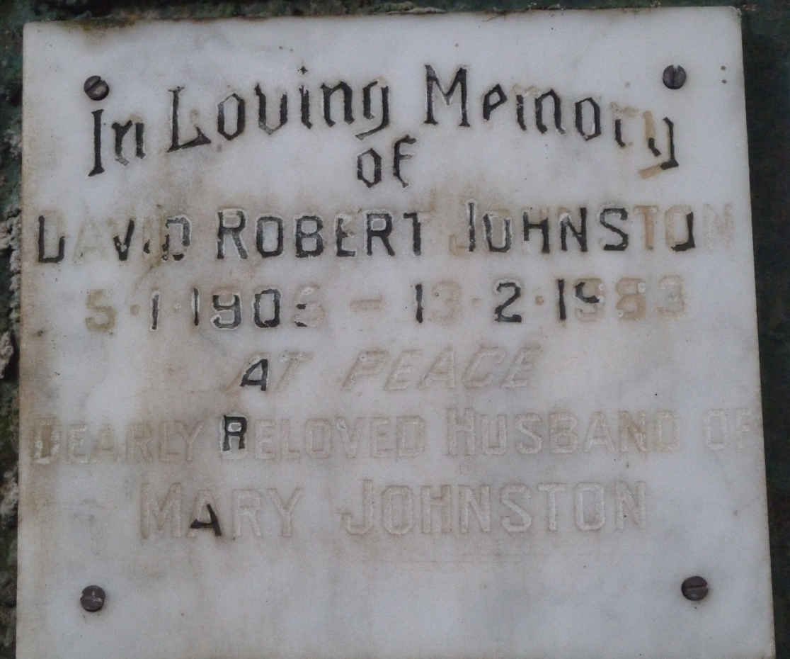 JOHNSTON David Robert 1905-1983