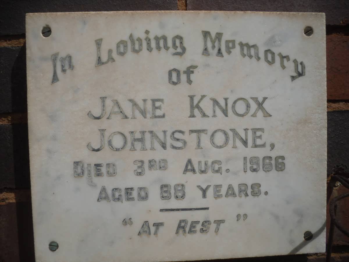 JOHNSTONE Jane Knox -1966