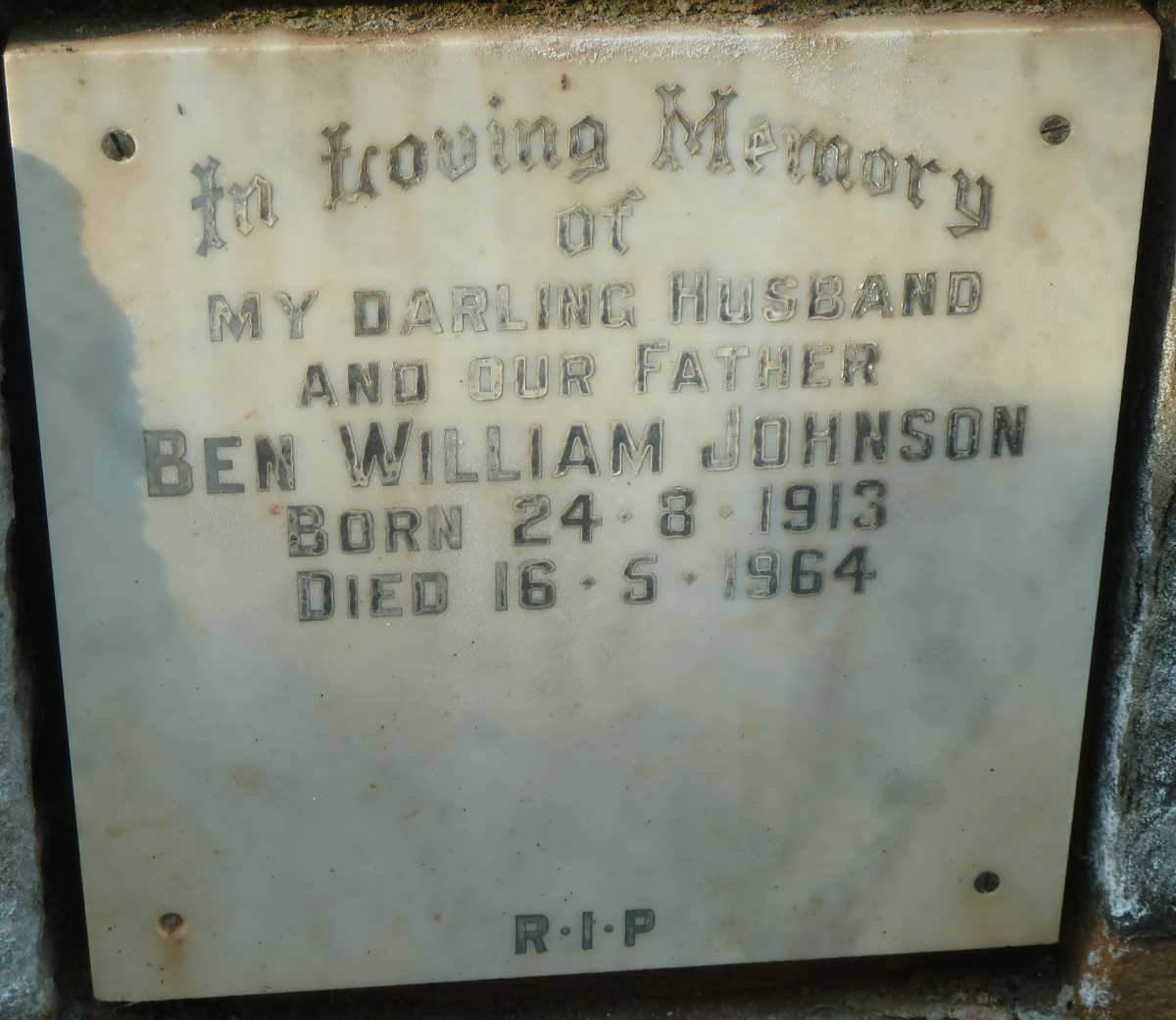 JOHNSON Ben William 1913-1964
