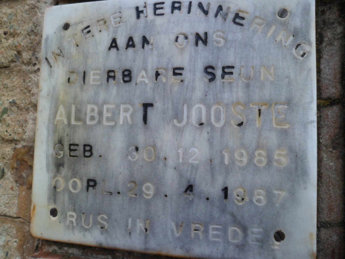JOOSTE Albert 1985-1987