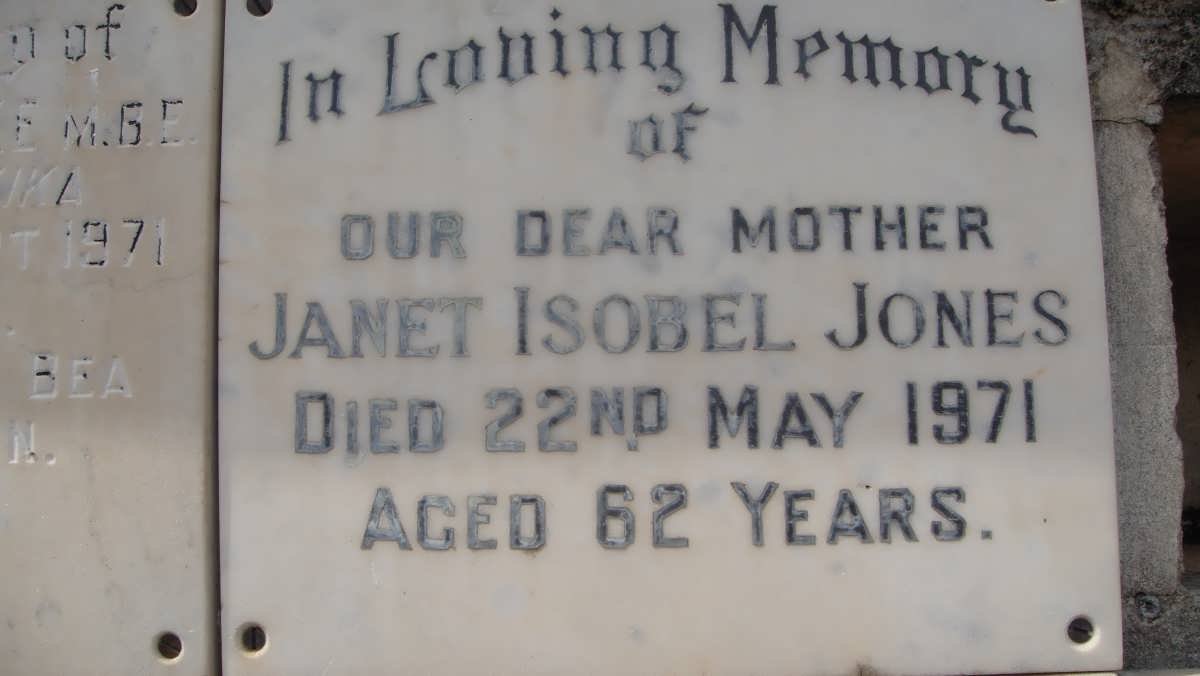 JONES Janet Isobel -1971
