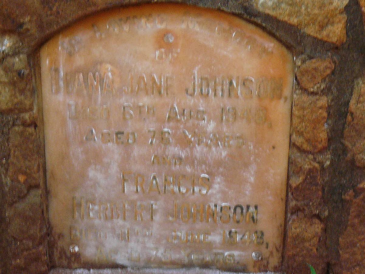 JOHNSON Herbert -1948 &amp; Diana Jane -1948