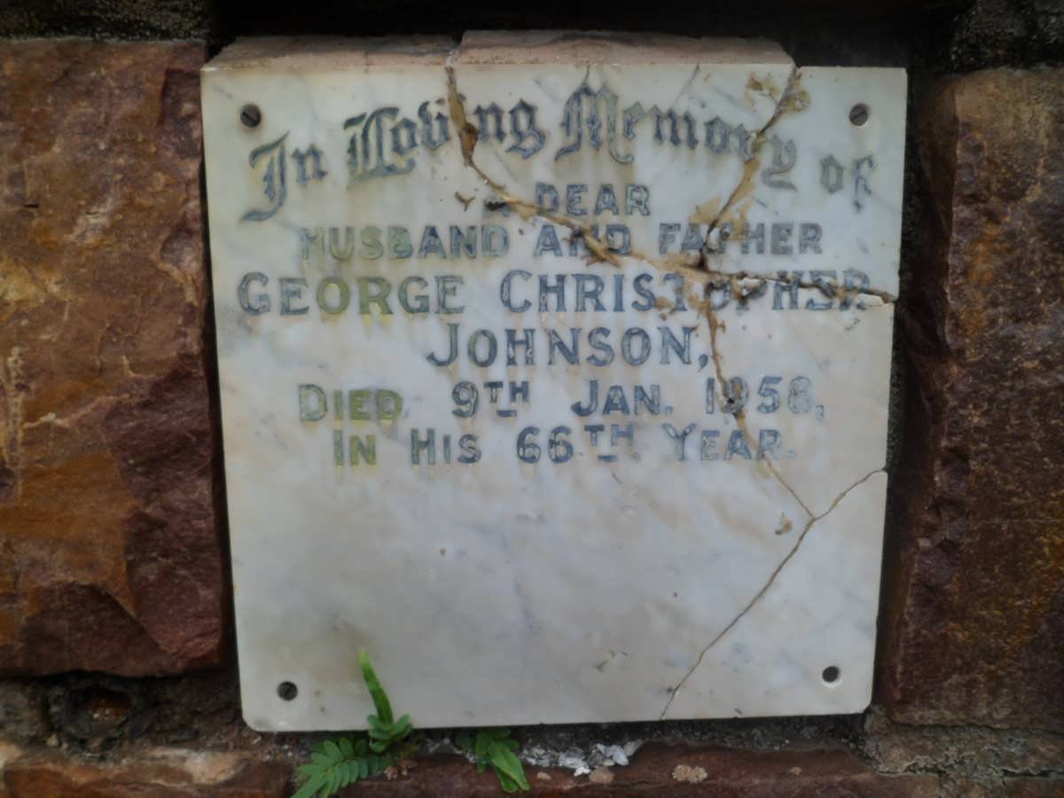 JOHNSON George Christopher -1958