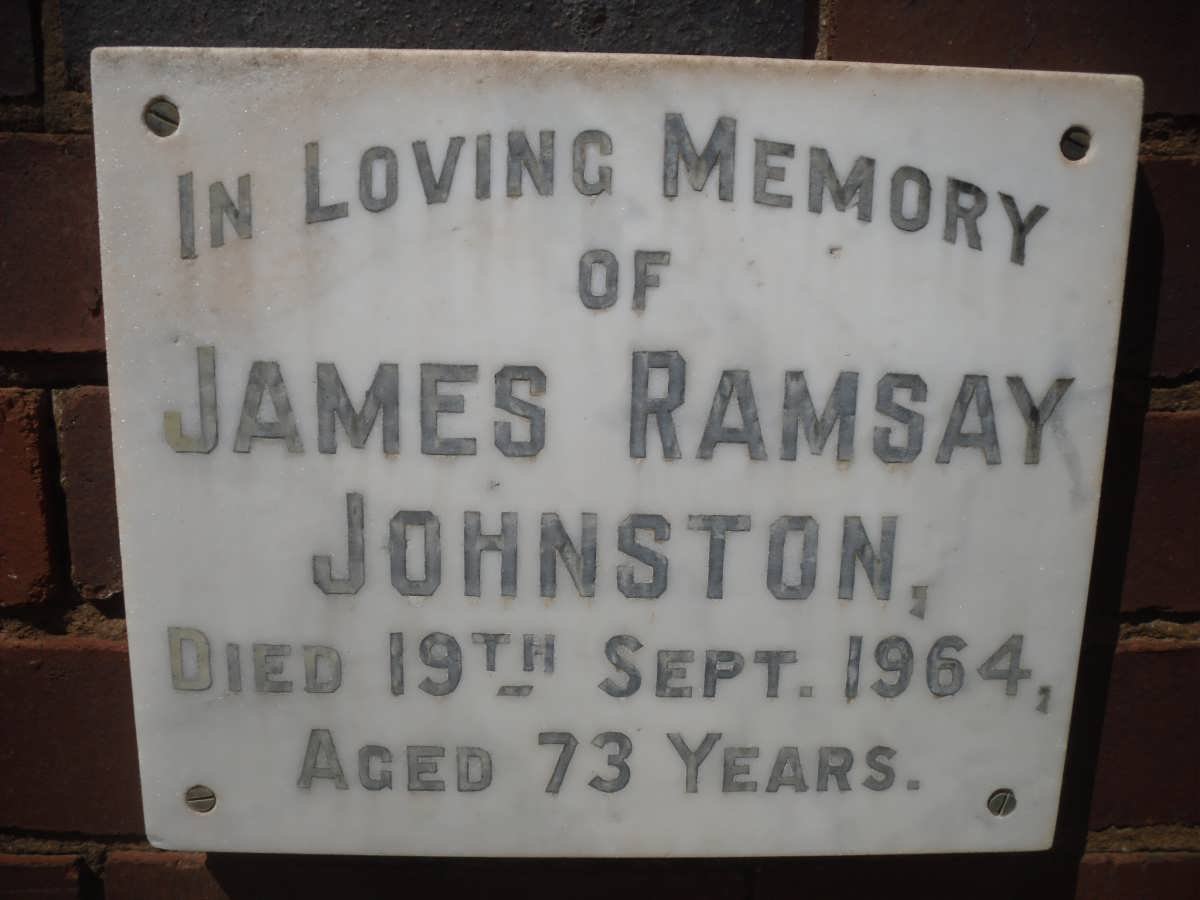 JOHNSTON James Ramsay -1964
