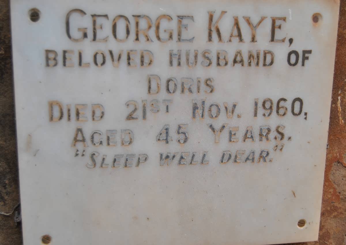 KAYE George -1960