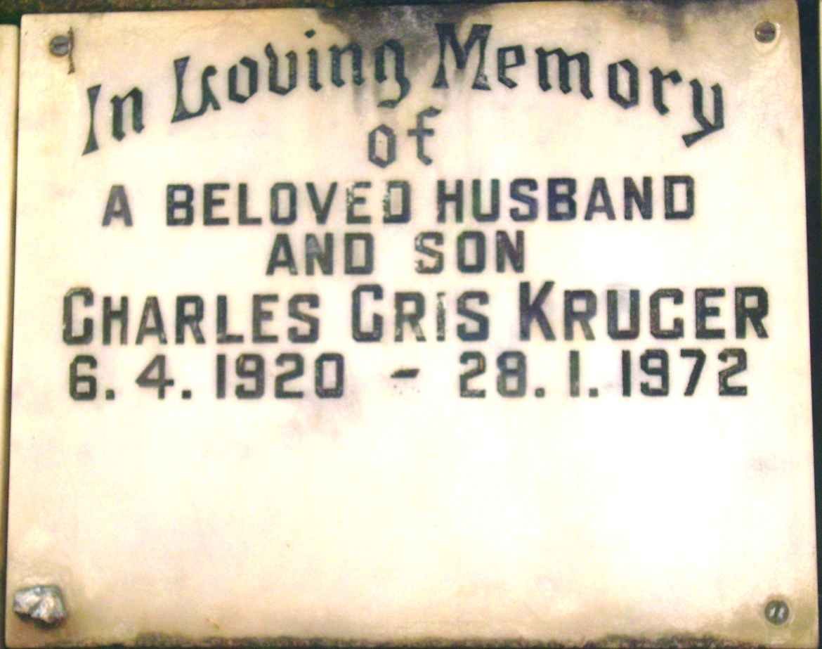 KRUGER Charles Cris 1920-1972