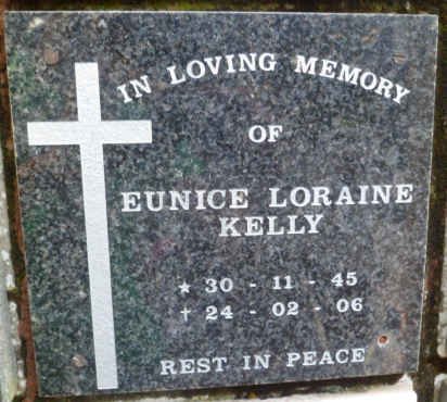 KELLY Eunice Loraine 1945-2006