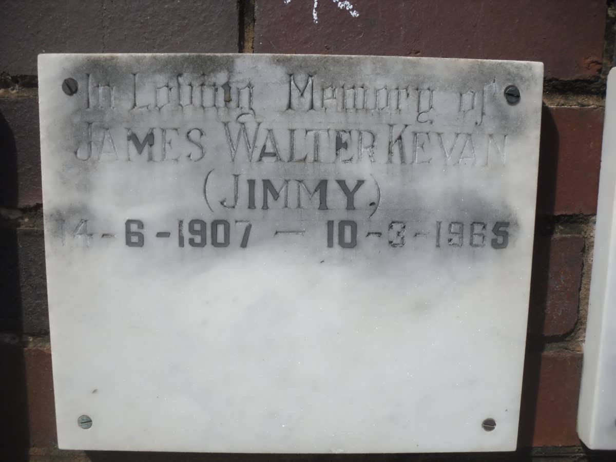 KEVAN James Walter 1907-1965