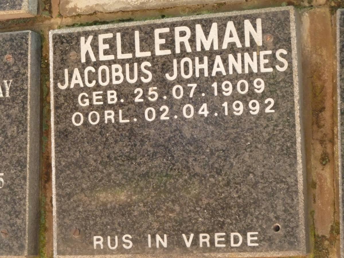 KELLERMAN Jacobus Johannes 1909-1992