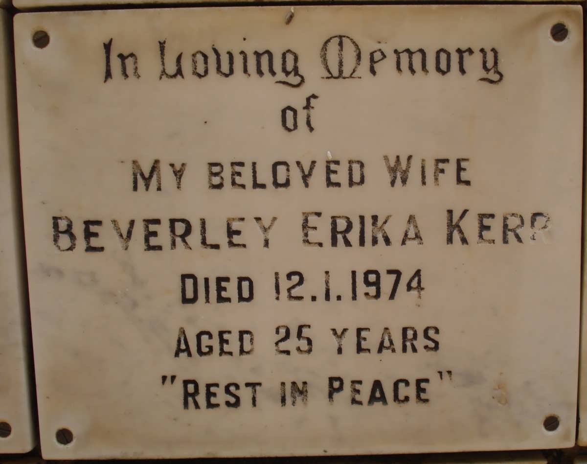 KERR Beverley Erika -1974