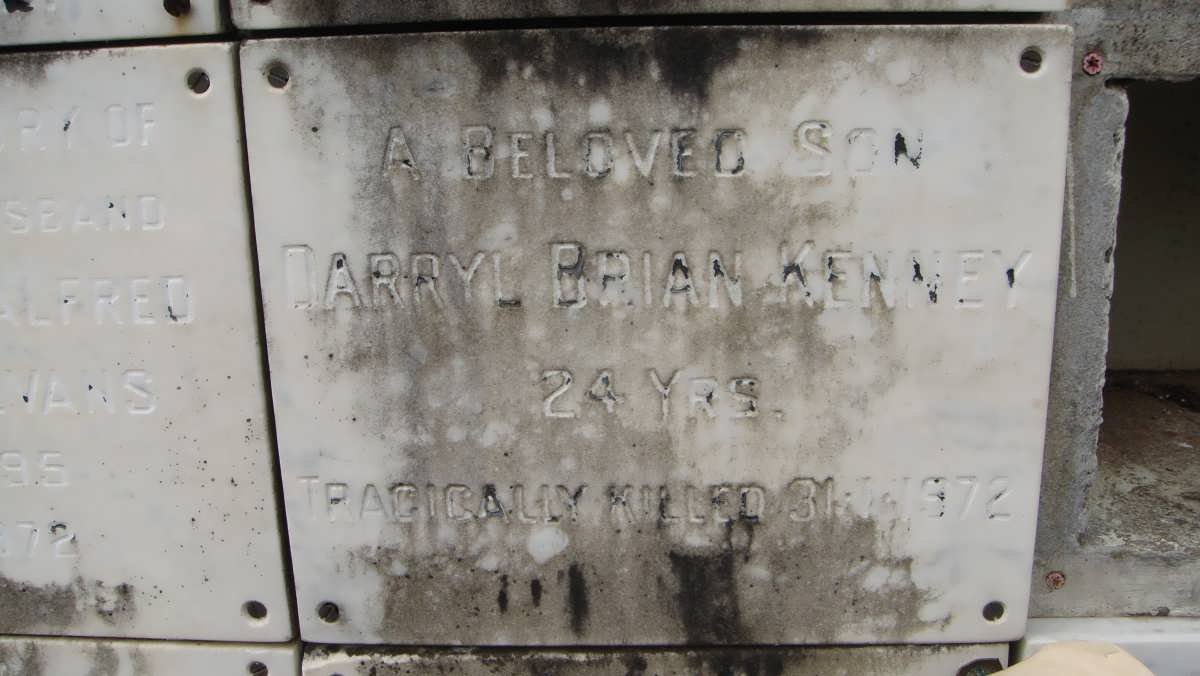 KENNY Darryl Brian -1972