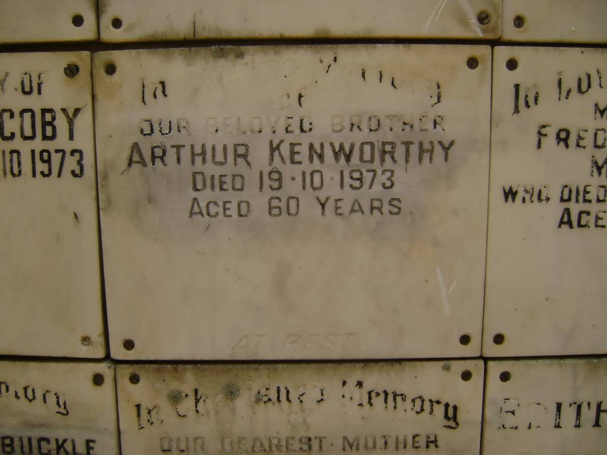 KENWORTHY Arthur -1973