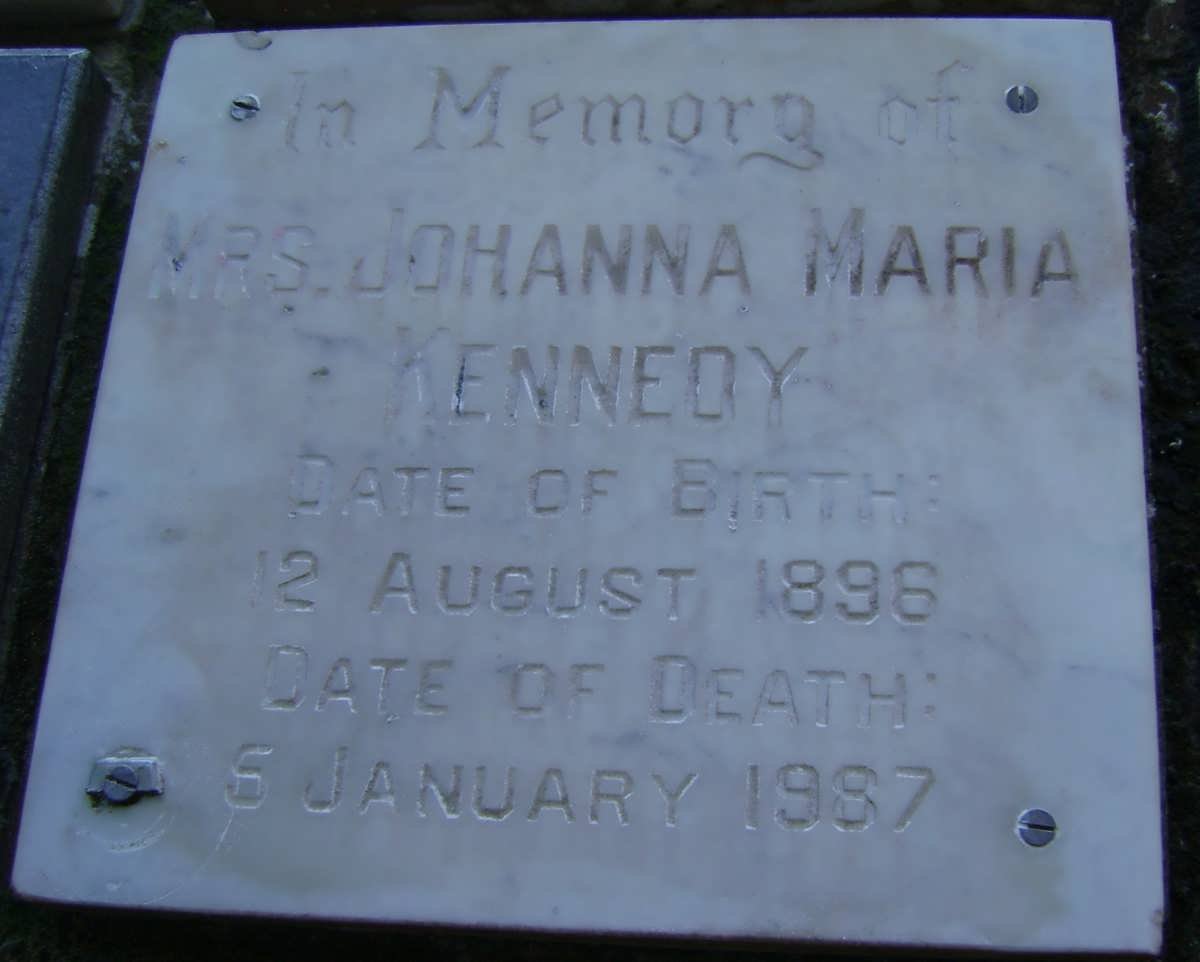 KENNEDY Johanna Maria 1896-1987