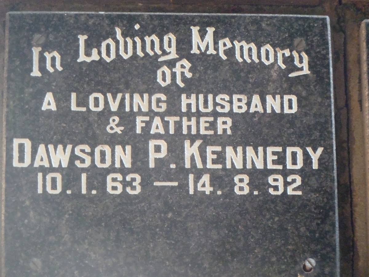 KENNEDY Dawson P. 1963-1992