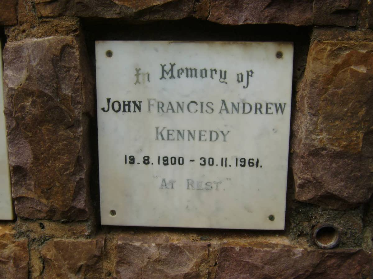 KENNEDY John Francis Andrew 1900-1961