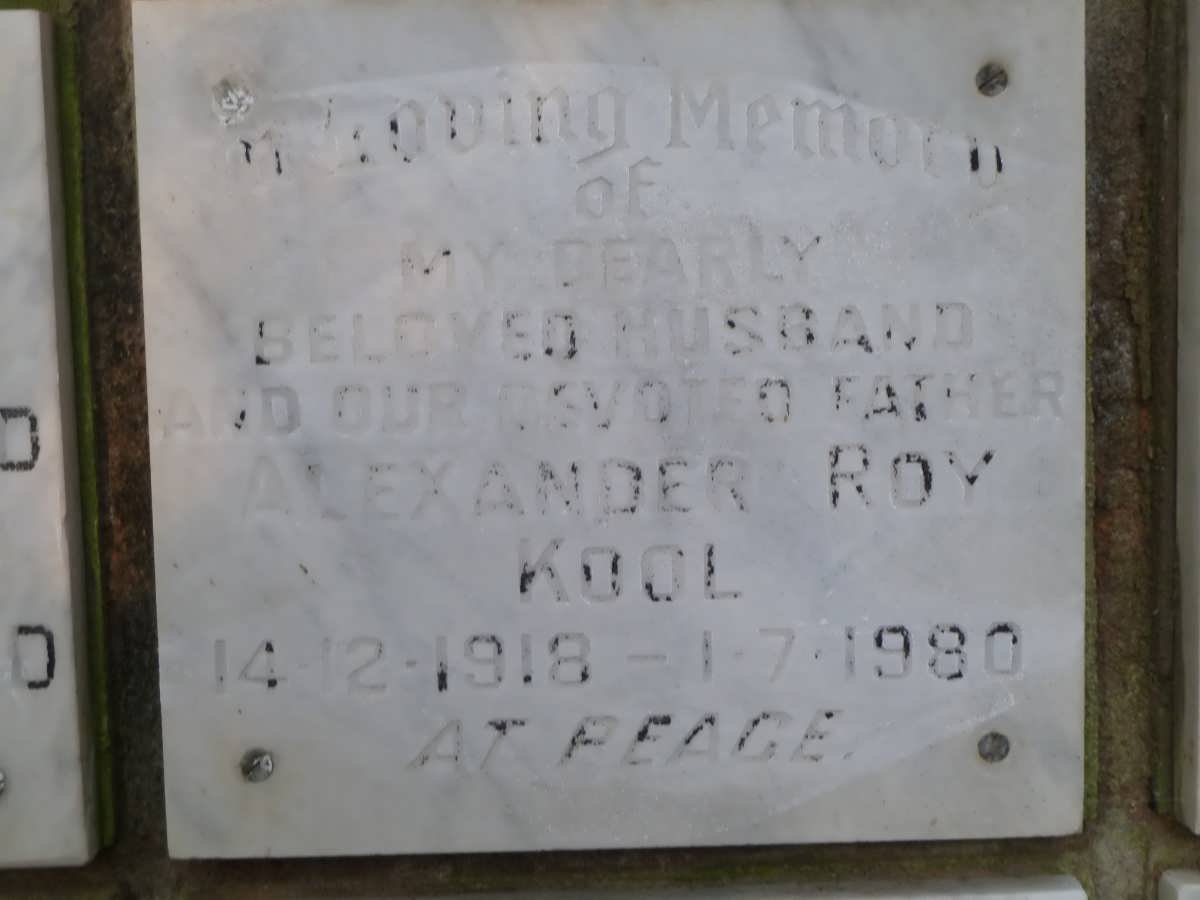 KOOL Alexander Roy 1918-1980