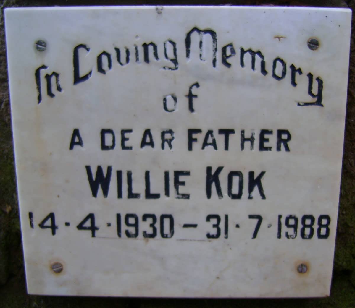 KOK Willie 1930-1988