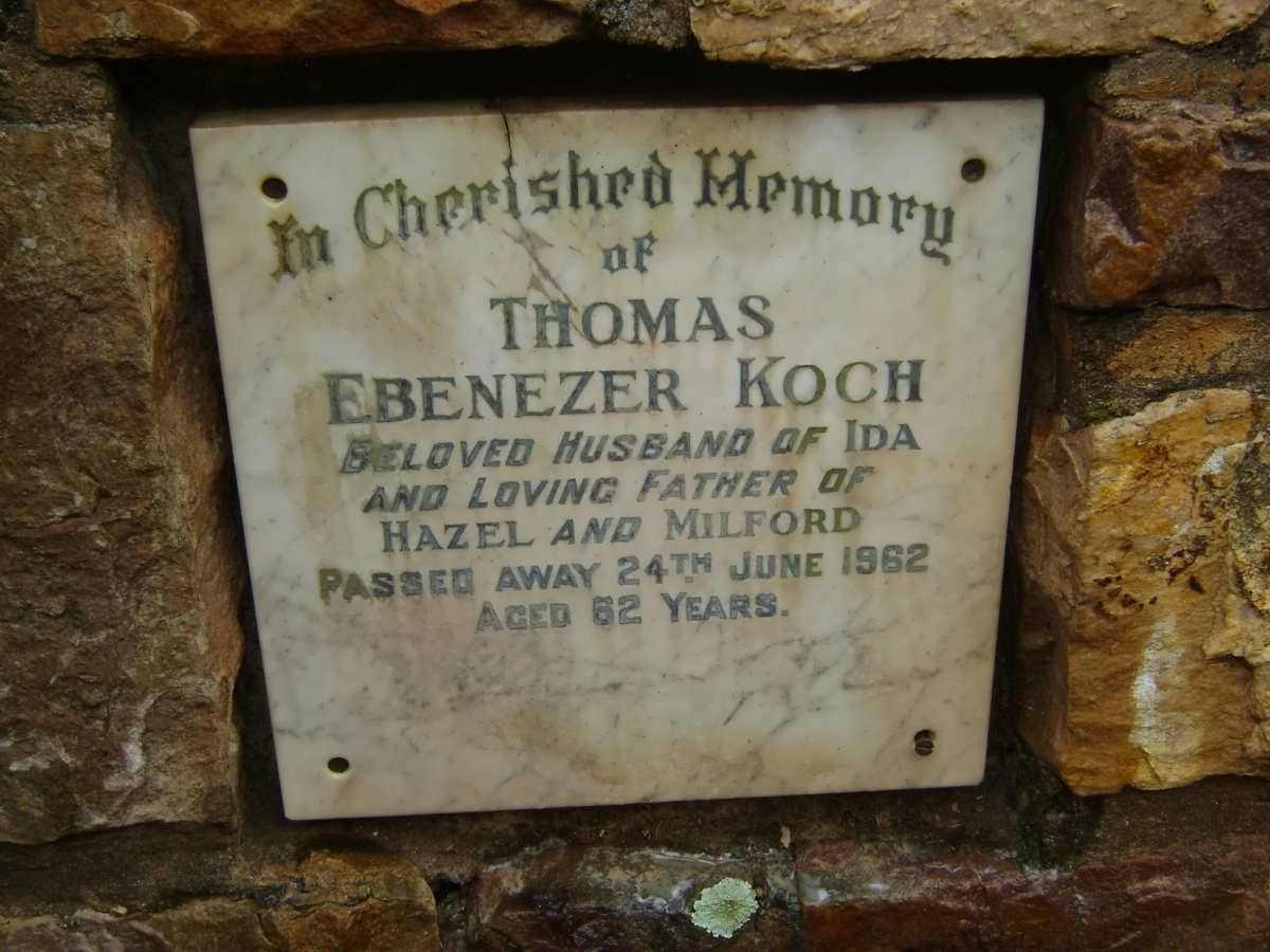 KOCH Thomas Ebenezer -1962